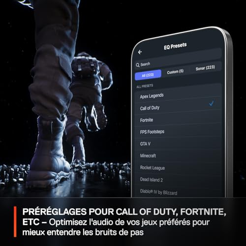 Casque Arctis Nova 3P Wireless - Appli Mobile Companion - Batterie 40h - Haut-parleurs magnétiques en néodyme - 2,4 GHz/Bluetooth - Micro détachable - PS5, PS4, PC, Switch, Mobile -Blanc