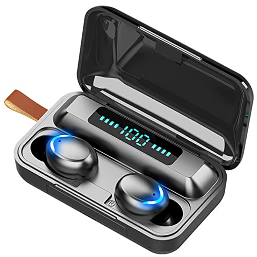 Jmamba 30PC Auricolari senza fili Cuffie Bluetooth Premium Fidelity QualitĂ del suono Custodia di ricarica wireless Digital LED Intelligence Display Auricolari Microfono incorporato per Sport Nero