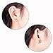 PH PandaHall 50pcs Original Color 304 Stainless Steel Flat Round Blank Peg & Post Ear Studs Findings (12x6mm, Pin: 0.7mm)