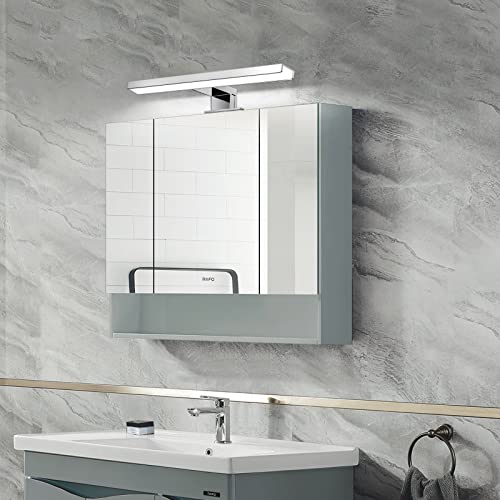 ERWEY LED Mirror Lamp 30 cm, LED Wall Lamp Cabinet Light 5 W 230 V, Cool White Light 6000 K, Wall or Furniture Mounting, IP44 Bathroom Lamp