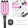 Hair-Waver-3-Barrel-Curling-Iron-Hair-Curler-with-2-Temperature-Control-Curling-Tongs-Ceramic-Tourmaline-of-25mm-Hair-Curling-Iron-Barrels-Fast-Heating-Curling-Wand-for-Long-or-Short-Hair-Styling 3 Barrel Hair Waver Curling Tong for Long/Short Hair Professional Curling Iron with 2 Temperature Control 30s Quick…