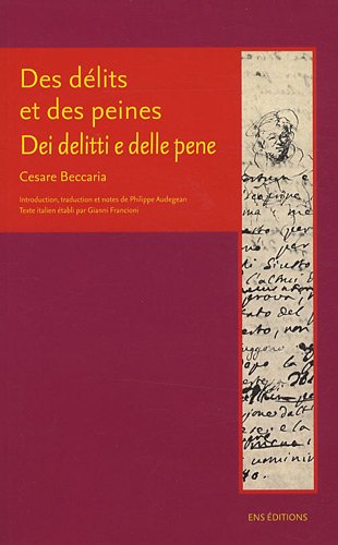 Des délits et des peines