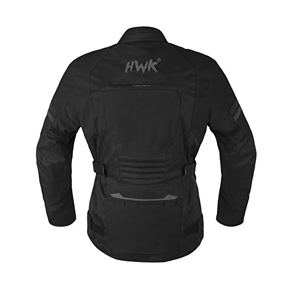 HWK Motorcycle Jacket for Men Adventure/Touring with Cordura Textile
