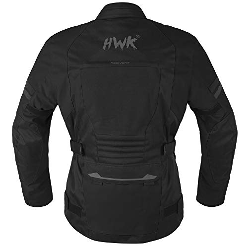 HWK Motorcycle Jacket for Men Adventure/Touring with Cordura Textile