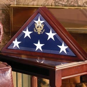 Burial Flag Box, Flag Case and Military Medals Display Cases hand made in the USA.
