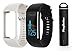 Polar A370 (Black, Medium/Large) GPS Fitness Band BUNDLE with Extra Silicone Band (White) & PlayBetter Portable Power Bank (2200mAh) | On-Wrist Heart Rate, 24/7 Activity Tracker