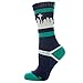 Strideline Athletic Crew Socks Seattle Teal/White Navy 112411 Strapped Fit Men's