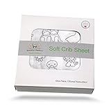 Brooklyn Bamboo Soft Hypoallergenic Organic Bamboo Crib Sheet, Animal Print