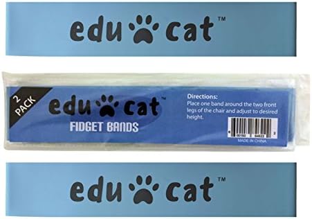 Bouncy Fidget Bands (2 Pack) - Helps kids focus at school or home - Sensory aid for ADD SPD ADHD Autism or hyper active kids. Sensory-motor-aid bouncy chair fidget bands from Educat.