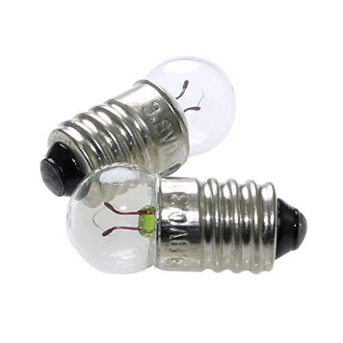 ToToT 25pcs E10 Mini Light Bulbs 3.8V 0.3A Physical Electrical Experiment Screw Base Indicator Light Incandescent Bulb Old-Fashioned Flashlight Lamp - Thumbnail 3