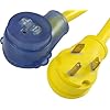 Conntek-14340-RV-Pigtail-Adapter-RV-30-Amp-Male-Plug-To-1520-Amp-US-Female-Connector