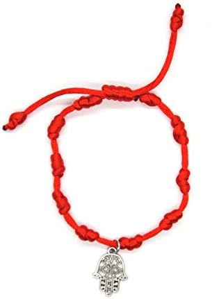 ArRord Red String Hamsa Handmade Bracelet Kaballah Good Luck Health Charm