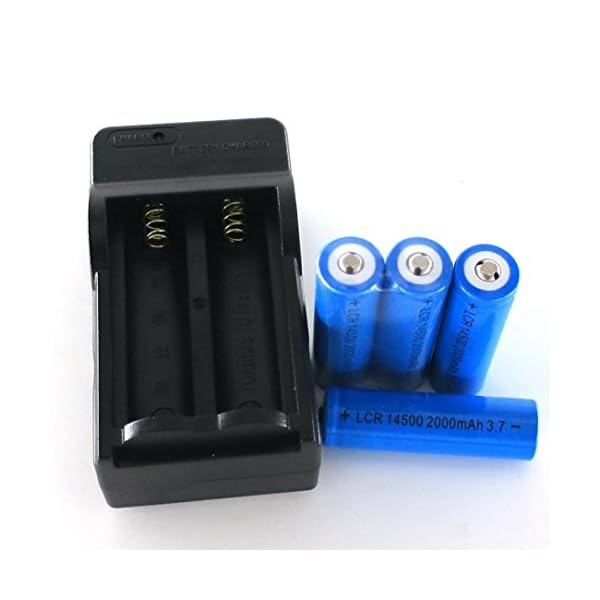 Battery-and-ChargerLandFox-4x-2000mAh-14500-Rechargeable-Li-ion-Battery-For-LED-FlashlightCR123A-Charger Battery-and-ChargerLandFox-4x-2000mAh-14500-Rechargeable-Li-ion-Battery-For-LED-FlashlightCR123A-Charger