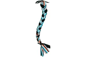 Showman Teal Serape Braid-In Lycra Tail Bag, Teal, 25" x 43 1/2"
