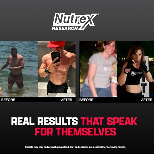 Nutrex Research Lipo-6 Black Ultra Concentrate | Thermogenic Energizing Fat Burner Supplement, Increase Weight Loss, Energy & Intense Focus |Capsule, 60Count