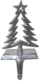 Silver Christmas Tree Stocking Hanger - 18.7cm - Christmas Decoration