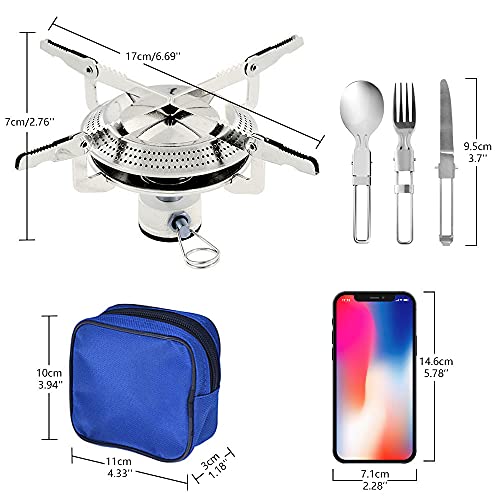 Camping Stove Portable Backpacking Camp Stove Stainless Steel with