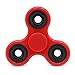 Cppslee Hands Fidget Spinner Toy Stress Reducer- Perfect For ADD, ADHD, Anxiety, and Autism Adult Children (red + black)