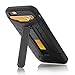 iPhone 7 Plus Case, Moonmini Card Holder Slim fit Dual layer Heavy Duty Armor Shockproof Protection Case Cover with Kickstand for iPhone 7 Plus Black
