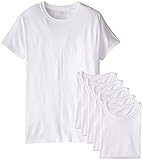Fruit of the Loom Men's Stay Tucked Crew T-Shirt (White, XXX-Large Tall / 54-56 Chest)