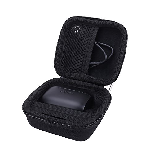 Hard Case for the Jabra Elite Active 65t | Jabra Elite 65t True Wireless Earphone/Headphone by Aenllosi (black)