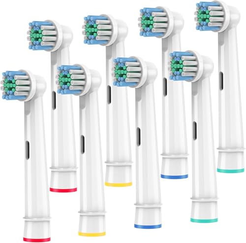 Recambios Cepillos Compatible con Braun Oral B,8 Piezas Cabezales de Repuesto para Cepillo de Dientes Eléctrico,Compatible con Oralb Pro1000 Pro3000 Pro5000 Pro7000