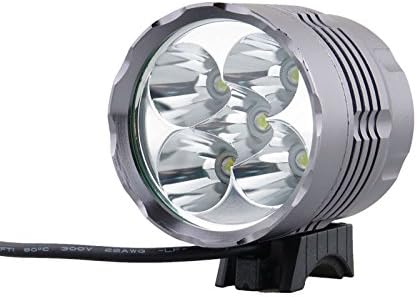 Bicycle Light, Anding Super Bright Waterproof Bike LED Headlight Outdoor Bicycle Headlamp Flashlight with 4 x Rechargeable 18650 Battery Pack and Charger.