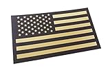 Black and Tan Us Ir Infrared USA Flag Military Morale Reflective Patch