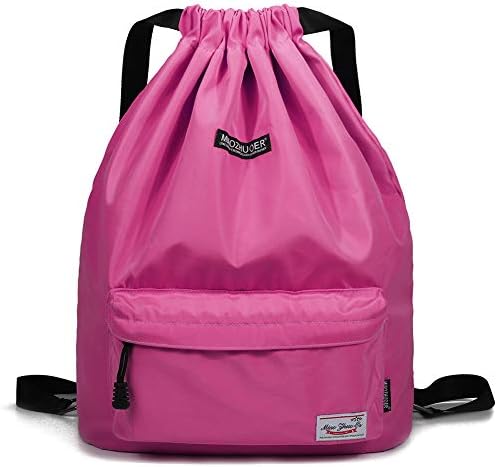 The Wand Company WANDF Drawstring Backpack Sackpack Water Repellent Gymbag for Shopping Sport Yoga