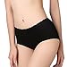 Women Menstrual Period Briefs Sanitary Leakproof Briefs & Postpartum Easy Clean Bleeding Protective Panties-3 Pack (S, Black)