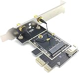 Bumdenuu M.2 NGFF to PCIe WiFi Bluetooth Adapter Desktop PC AX200 9260AC view 3