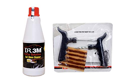CAR Glass Cleaner in Front Mirror Washer Tank 500ml. + Panchar kit (Master Combo Pack)