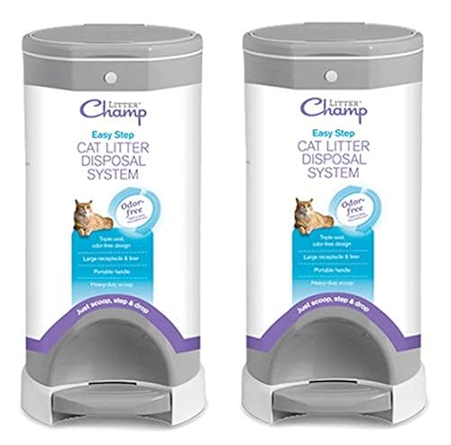 Litter Champ Premium Odor-Free Cat Litter Disposal System, Gray (1