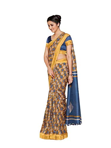 womens cotton saree with unstitched blouse piece [Uniform 92]