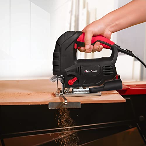 Jigsaw, AVID POWER 5.0A 3000 SPM Jig Saw with Variable Speed, Bevel