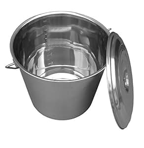 CUBO ACERO INOXIDABLE 16 LITROS USO ALIMENTARIO: Amazon.es: Hogar