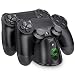 PS4 Controller Charger, BEBONCOOL PS4 Wireless Charger Dual USB Fast Charging for Sony Playstation 4/PS4/ Pro /PS4 Slim Controller, DualShock 4 Charging Station with LED Indicator, Black primary