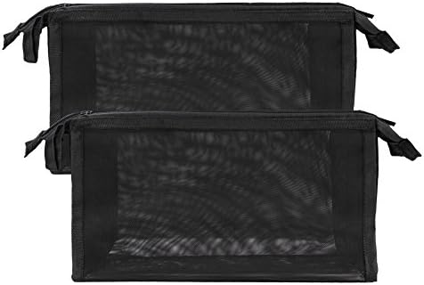 Mesh Makeup Bag-Explore Lifez Cosmetic Pouch with Zipper for Toiletry and Travel Accessories.