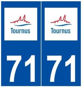 71 Tournus Sticker Plate Logo Stickers City