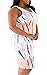 Cfanny Women's Tie Dye Print Back Cutout Dress
