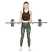 US Weight Duracast 55 lb. Barbell Weight Set with Two 5 lb. Weights, Four 10 lb. Weights, One 4 lb. Two-Piece Threaded Barbell Bar, Two Locking Spring Clips