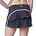 Fila Women's Flirt Back Skorts, Ebony, Furo Coral, S