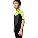 Realon Wetsuit Kids Shortie 3mm Boys Wetsuit Shorty Swim Suit Children Snorkeling Suits Surf Suit Jumpsuit (black/green, S)