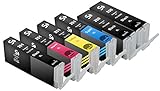 Sherman Inks and Toner Cartridges ® 6 Pack Compatible PGI-250, CLI-251 Ink Cartridge 2 Big Black, 1 Small Black, 1 Cyan, 1 Magenta, 1 Yellow Replacement for Inkjet Printers: PIXMA MG5420, PIXMA MG5450, PIXMA MG5520, PIXMA MG6320, PIXMA MG6350, PIXMA MG6420, PIXMA MG7120, PIXMA MX722, PIXMA MX922, PIXMA MX925, PIXMA iP7220, PIXMA iP7250, PIXMA iP8720 Printer PGI250 CLI251
