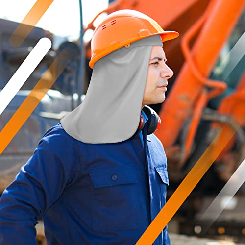6 Pieces Hard Hat Sun Shade Neck Shade for Hard Hat Quick Dry Skull Cap