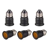 Onite 6x E11 to E12 Socket Adapter, convert your E12 Bulb Male Base to fit E11 Female Socket, 6-Pack