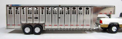 TractorFab 1/64th Scale Assembled Wilson Ranch Hand Livestock Trailer TF300A