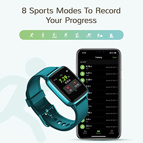 Letsfit Smart Watch, Fitness Tracker with Heart Rate Monitor, Activity