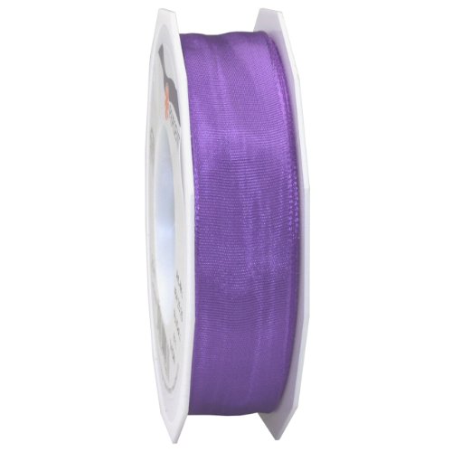 Morex Ribbon French Wired Lyon Ribbon, 1-Inch by 27-Yard Spool, Lilac