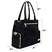 The New Yorker Breast Pump Bag by Charlie G, Black/Gold (Large)